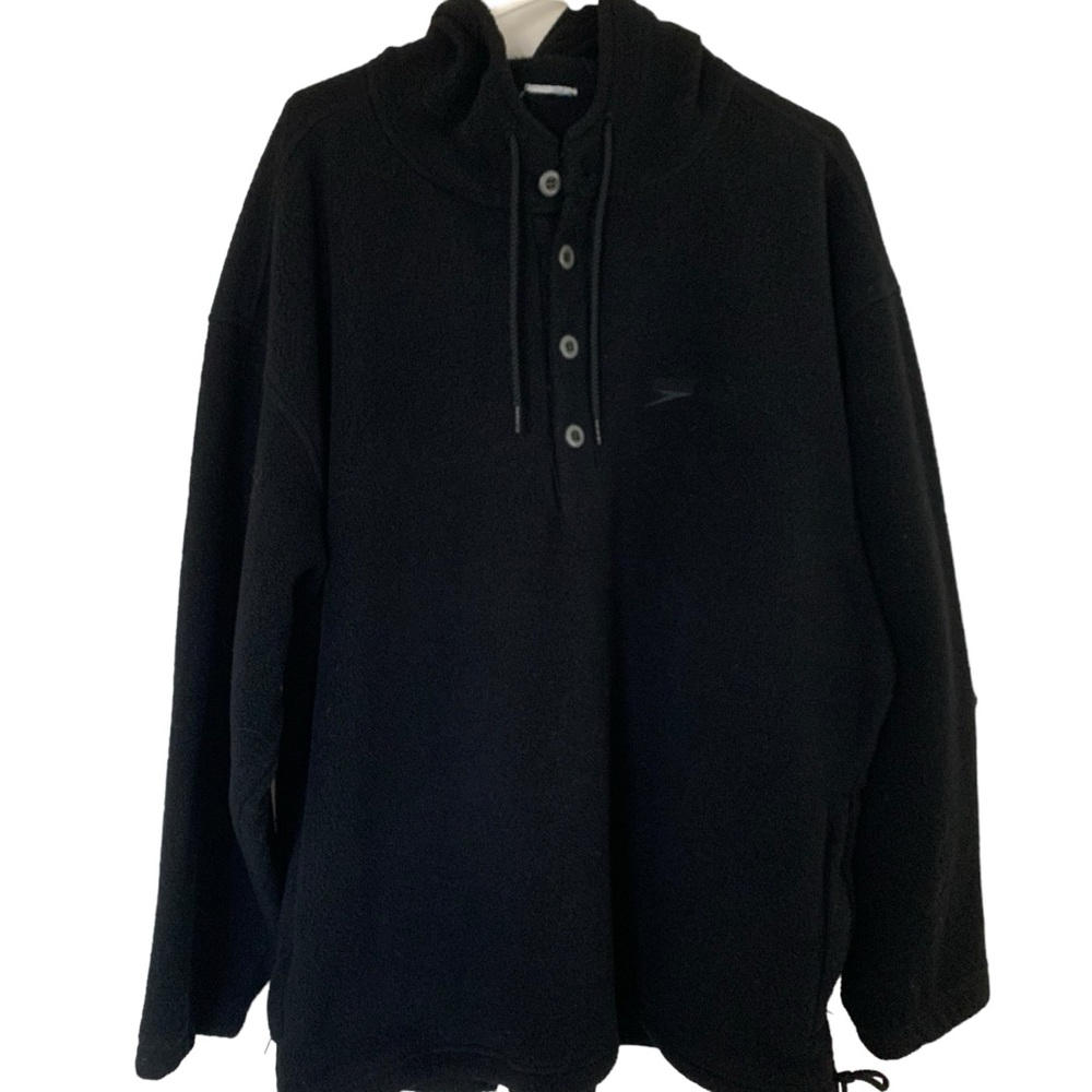 Speedo Hoodie Black Fleece Size XL